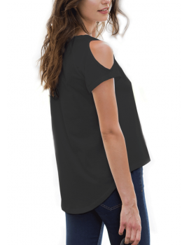 Cut Out Shoulder tee shirt