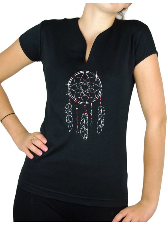 Dream catcher - T-shirt femme Col V