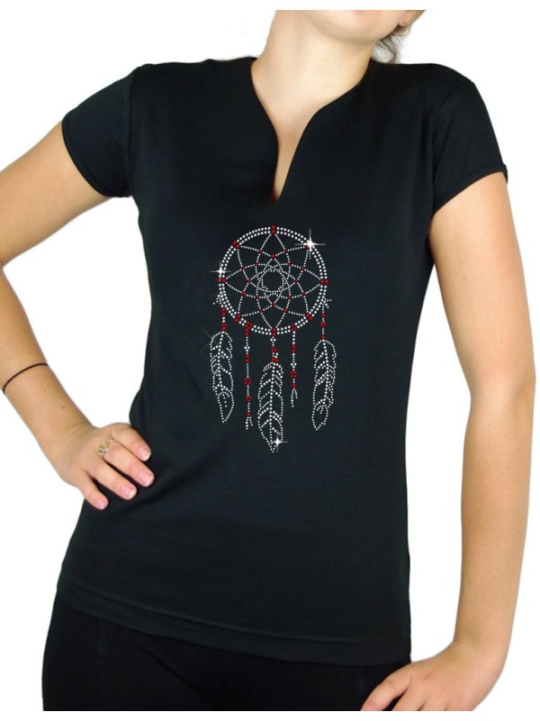 Dream catcher - T-shirt femme Col V