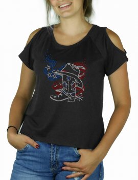 American Bott - Shoulder cut tee shirt