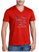 American boot - T-shirt homme col en V