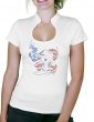 American Boot - T-shirt femme Col Omega