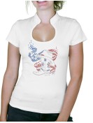 American Boot - T-shirt femme Col Omega