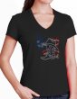 American boot - Classic V neck lady t-shirt