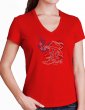 American boot - Classic V neck lady t-shirt