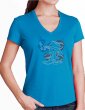 American boot - Classic V neck lady t-shirt