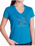 American Boot - T-shirt femme V classique