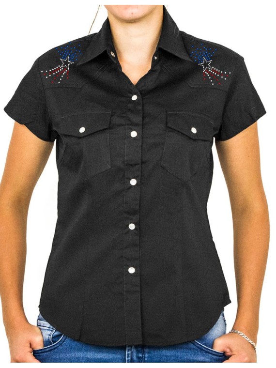 American boot - Chemise Femme Manches Courtes