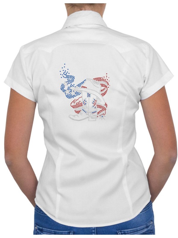 American boot - Chemise Femme Manches Courtes