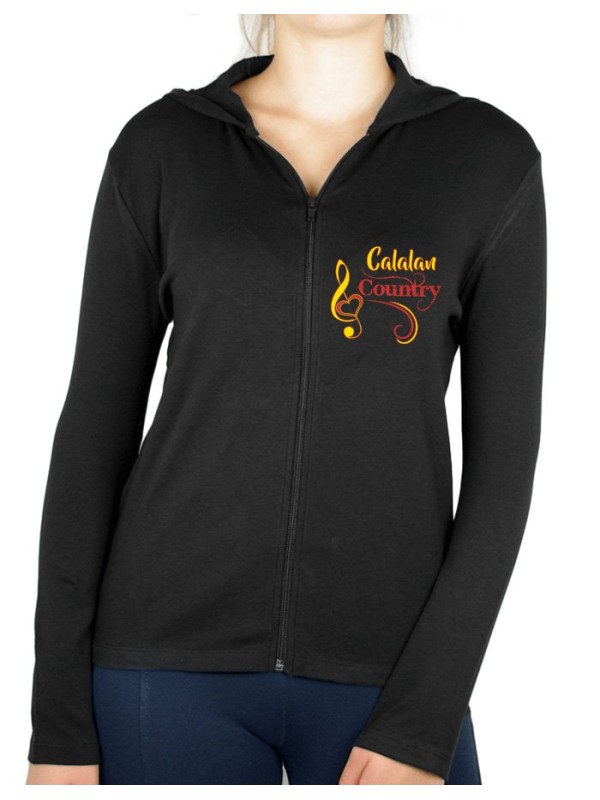 Catalan country style - Gilet femme à Capuche