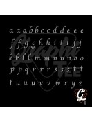 Transferts strass thermocollant lettres de l'alphabetet