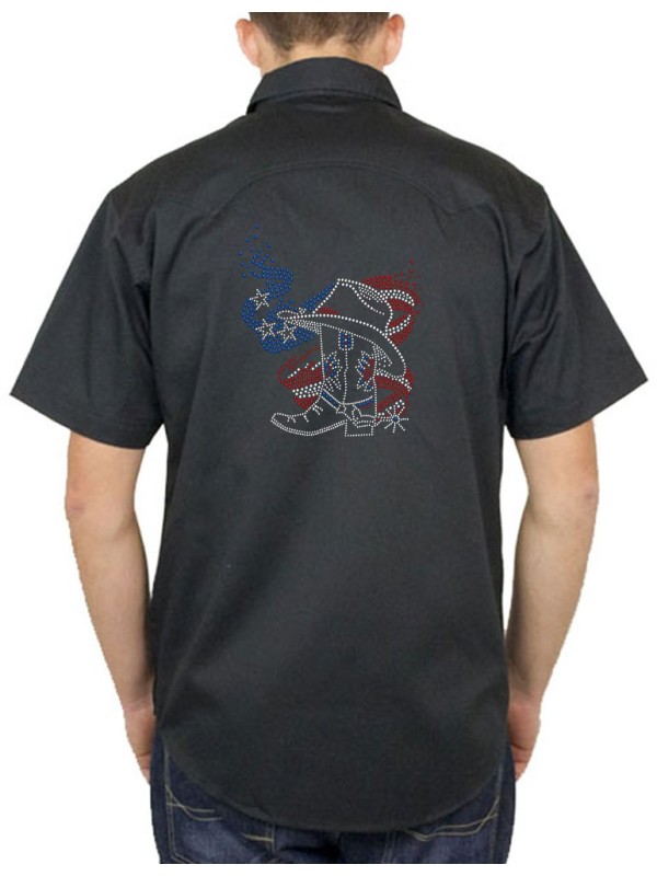 American Boot - Chemise Homme manches courtes