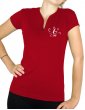 Heart treble clef- Lady V neck