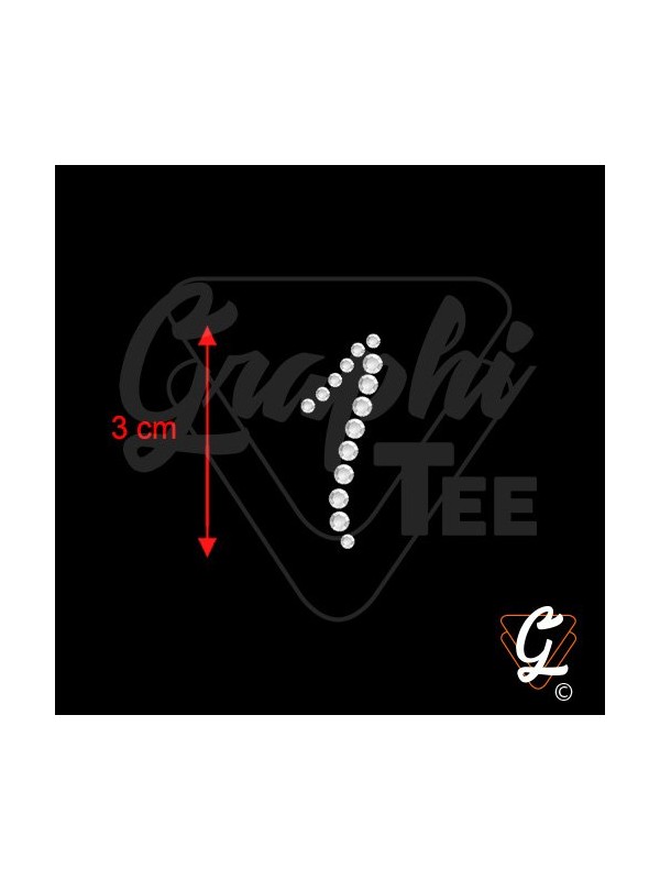 Numéro strass thermocollant