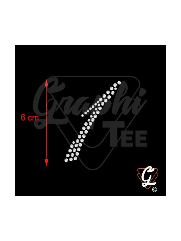 Chiffre strass thermocollant