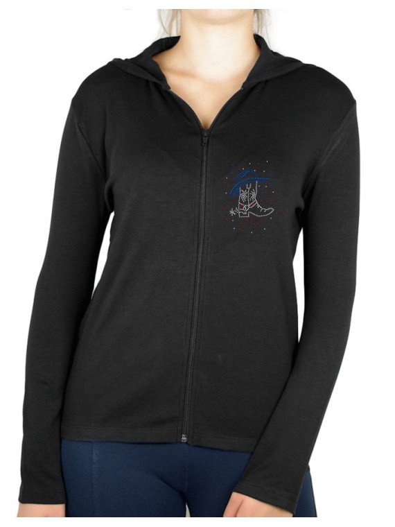 American Boot - Gilet femme à Capuche