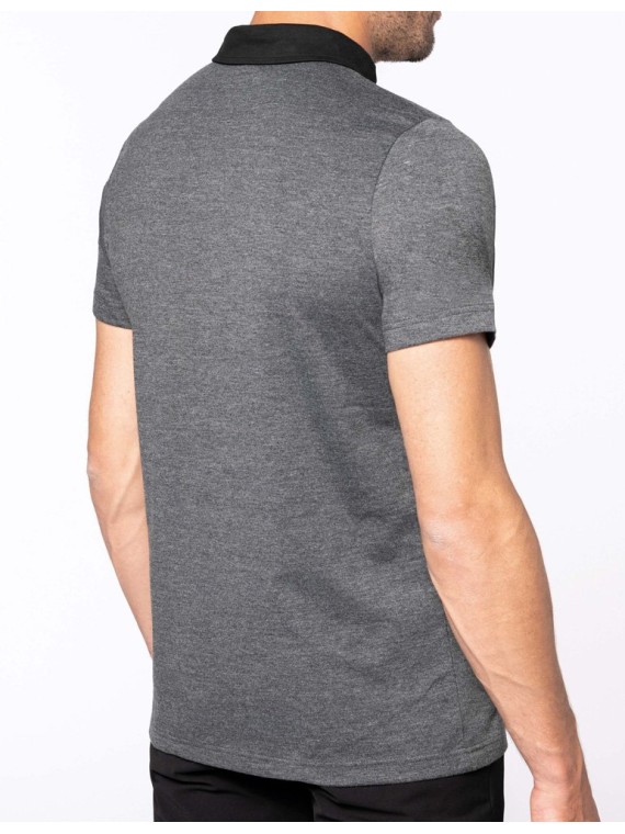 Polo homme jersey bi couleur