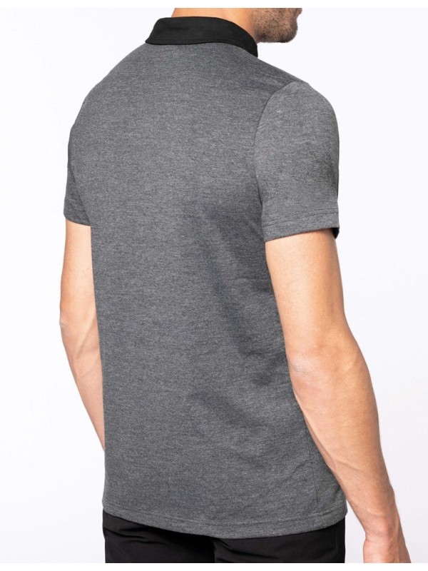 Polo homme jersey bi couleur