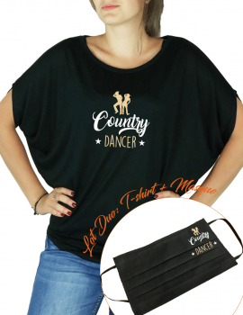 Country dancer - packaging mask & batwing tee shirt