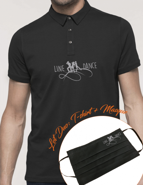 Line dance - packaging mask & man polo shirt