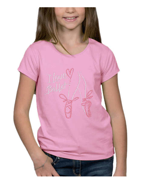 I love Ballet - T-shirt Fillette