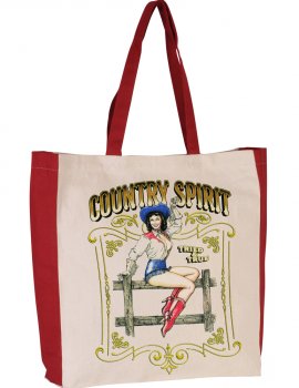 Country spirit two-tone tote bag