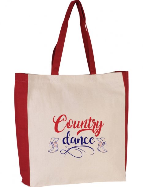 Country Dance two-tone tote bag