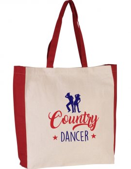 Country Dancer two-tone tote bag