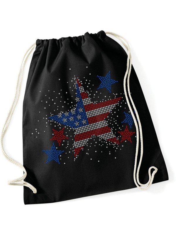 sac à dos impression strass étoile USA