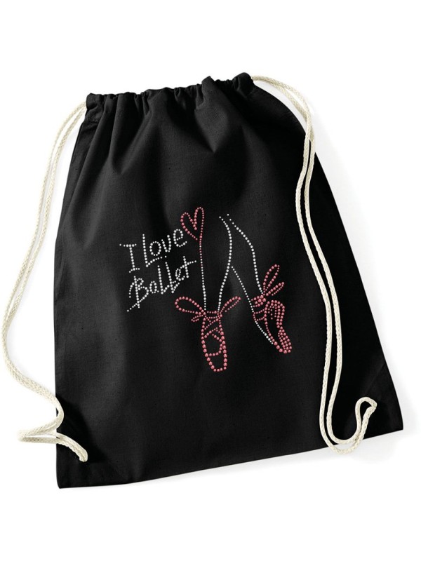 Sac à dos en toile - I love Ballet