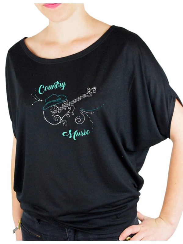 Guitar arabesque - Bat Sleeves Women's T-Shirt