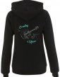 Guitar arabesque - Hooded women's jacket