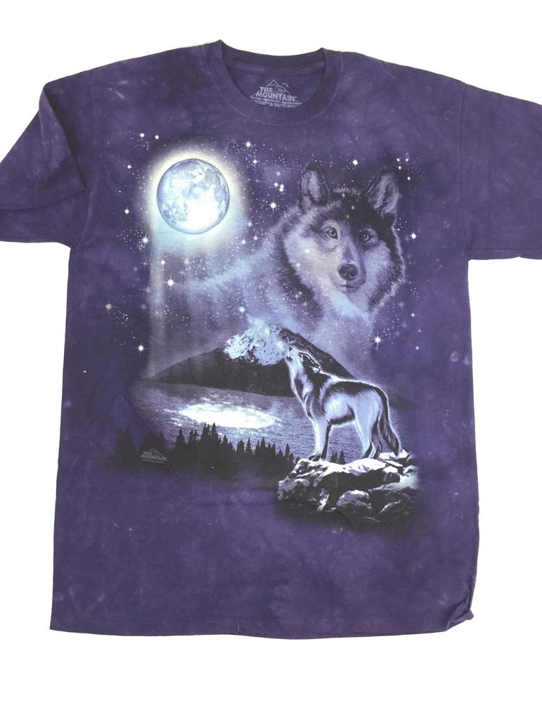 T-shirt loups clairs de lune - The Mountain - GRAPHI-TEE