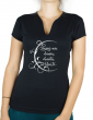 Laissez-moi chanter, danser - T-shirt femme Col V