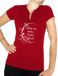 Laissez-moi chanter, danser - T-shirt femme Col V