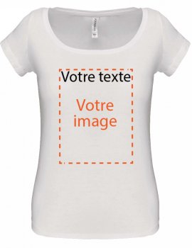 T-shirt col bateau unis K