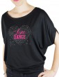 music heat with Line DANCE- Bat Sleeves Women's T-Shirt