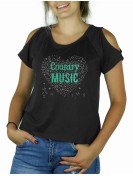Coeur de musique Country - Epaule cut