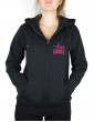 Guitar arabesque - Hooded women's jacket