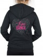 Guitar arabesque - Hooded women's jacket