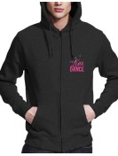 Line dance heart - Man zip-up hoody