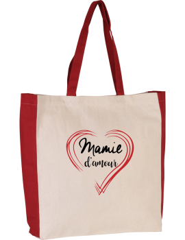 Grand ma LOve - two tone tote bag