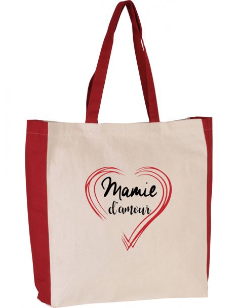 Sac cabas bicolore MAMIE D'AMOUR