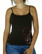 GR hoop rhinestone motif tank top