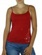 GR hoop rhinestone motif tank top