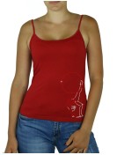 GR hoop rhinestone motif tank top