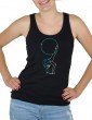 Rythmic Gymnatisc hoop rhinetone tank top