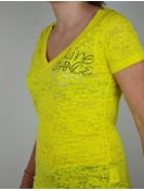 Line dance spiral - burn out jaune