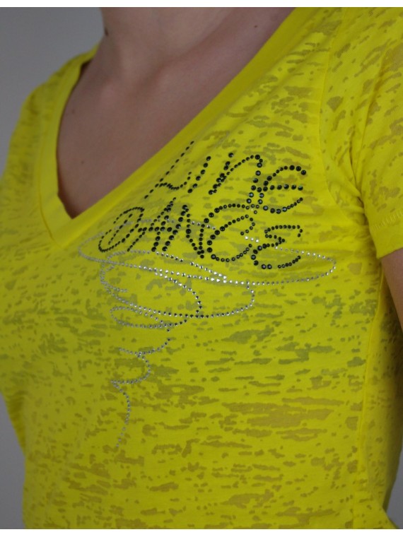 Line dance spiral - burn out jaune