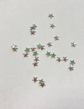 SILVER Stars 5mm